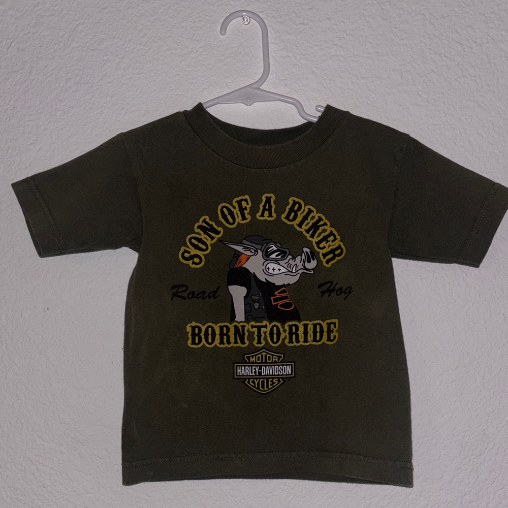 Harley-Davidson Kids Dark Green 'Born to Ride' Tee